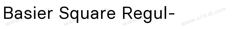 Basier Square Regul字体转换